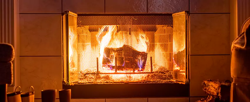 Mendota Hearth Landscape Fireplace Installation in Loves Park, Illinois
