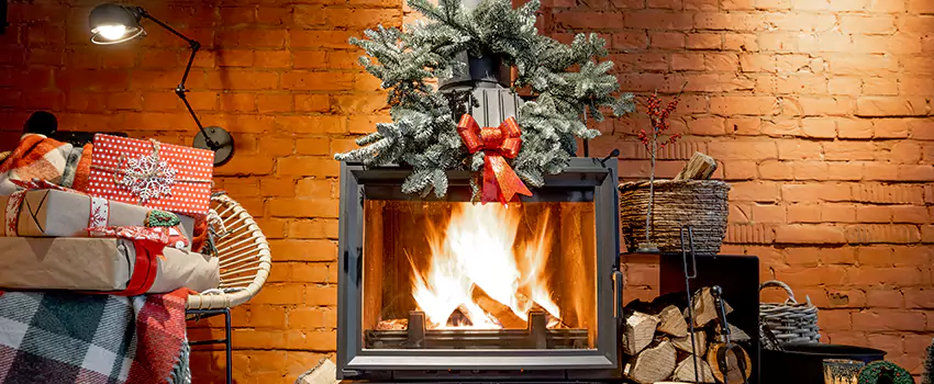 Travis Industries Linear Gas Fireplace Installation in Loves Park, Illinois